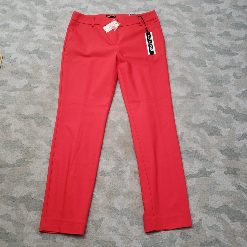 Express Columnist Pants Womens 4 Pink Pockets NWT Stretch